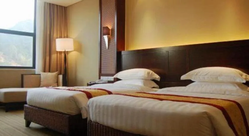 Bed in Longyan Capital International Hot Spring Resort