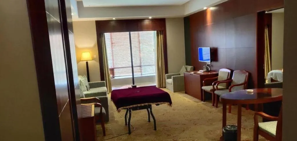 Bed in Longyan Capital International Hot Spring Resort