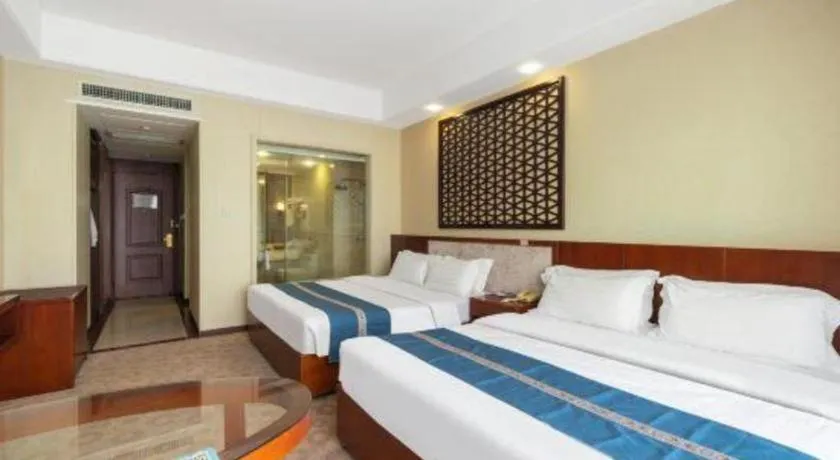 Bed in Longyan Capital International Hot Spring Resort