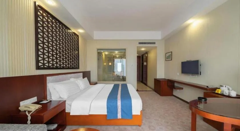 Bed in Longyan Capital International Hot Spring Resort