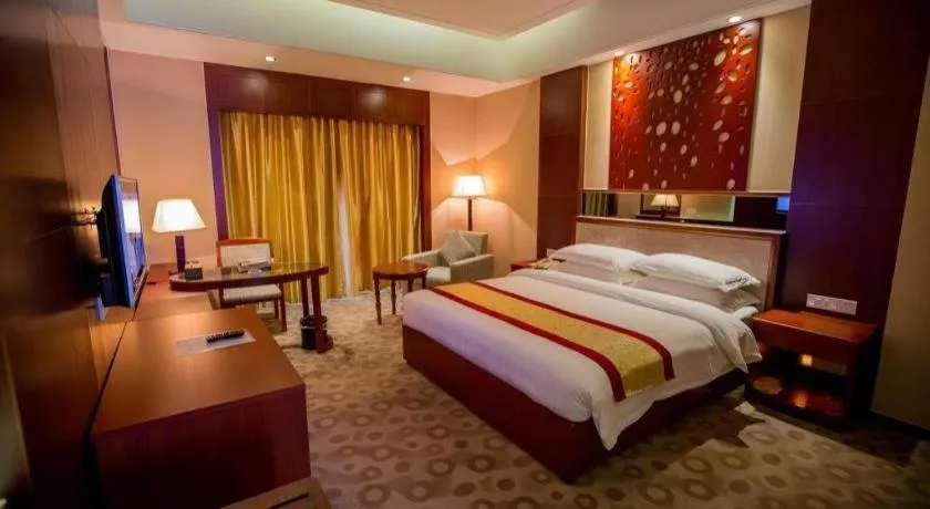 Bed in Longyan Capital International Hot Spring Resort