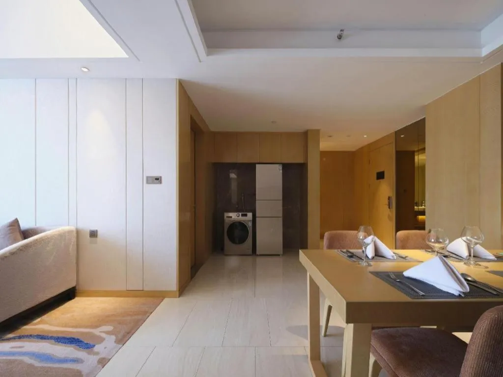 Bed in Licai Tianqi Hotel