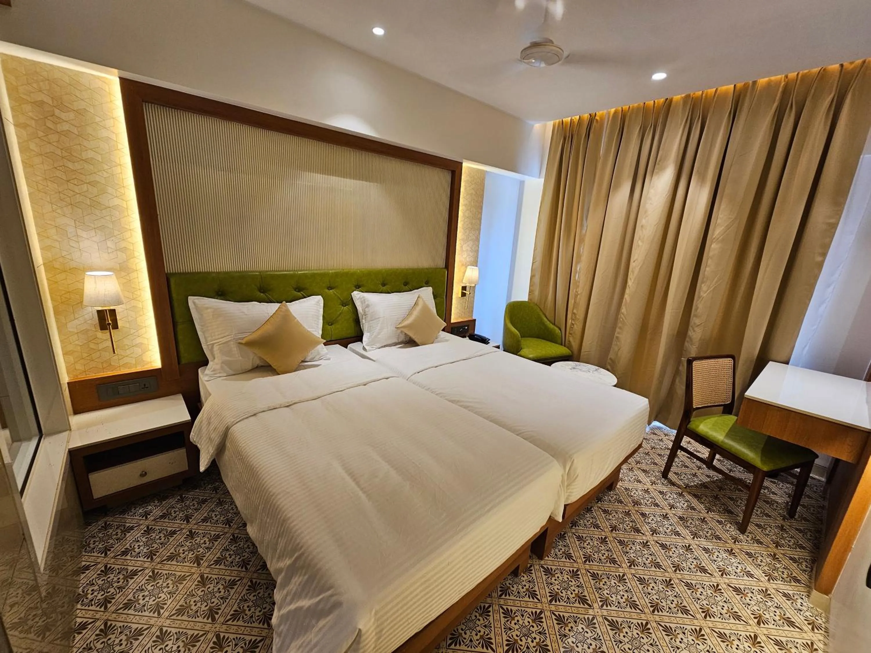 Bedroom, Bed in Hotel Golden Nest Thane