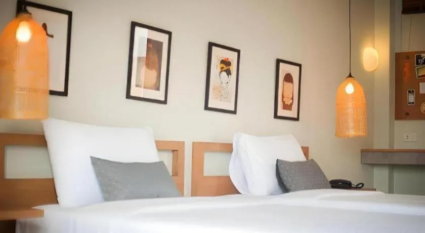 Bed in Yellow Moon Hotel