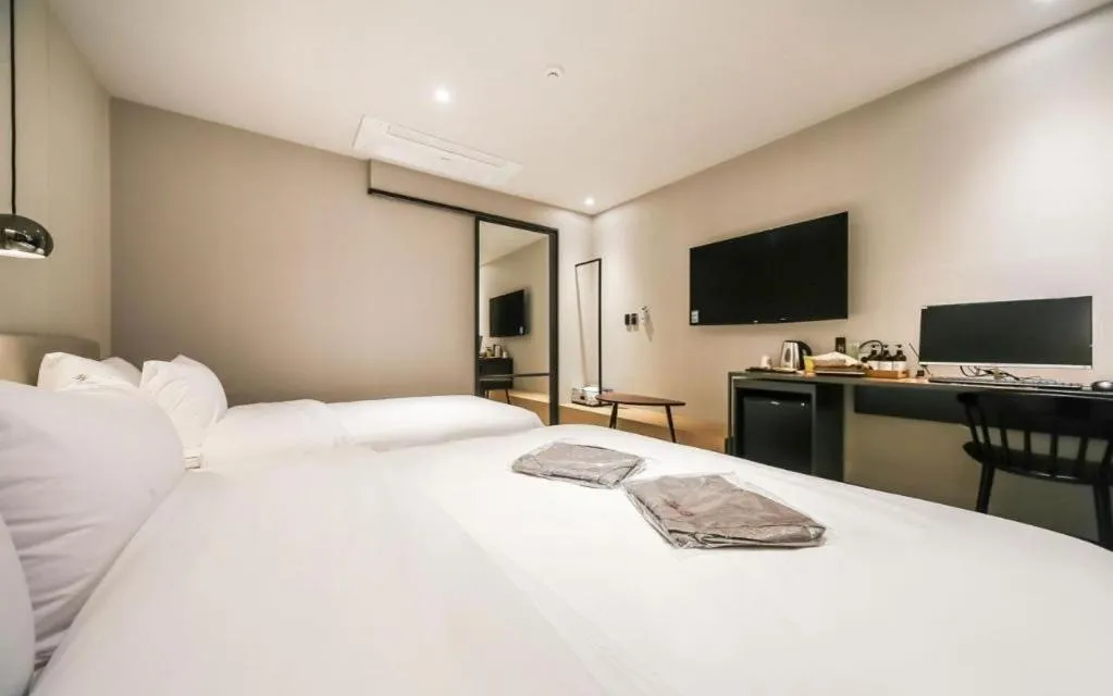 Bed in Changwon Brown dot Hotel Palyong