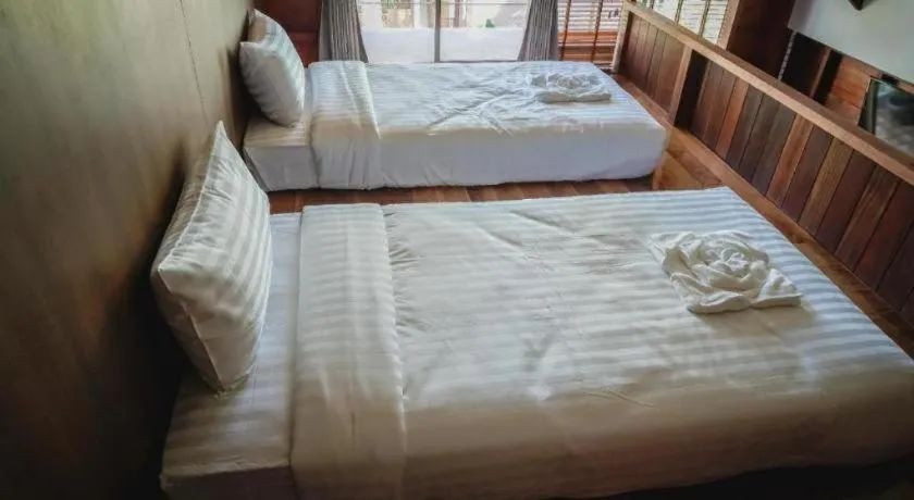 Bed in Khanom Cabana Beach Resort