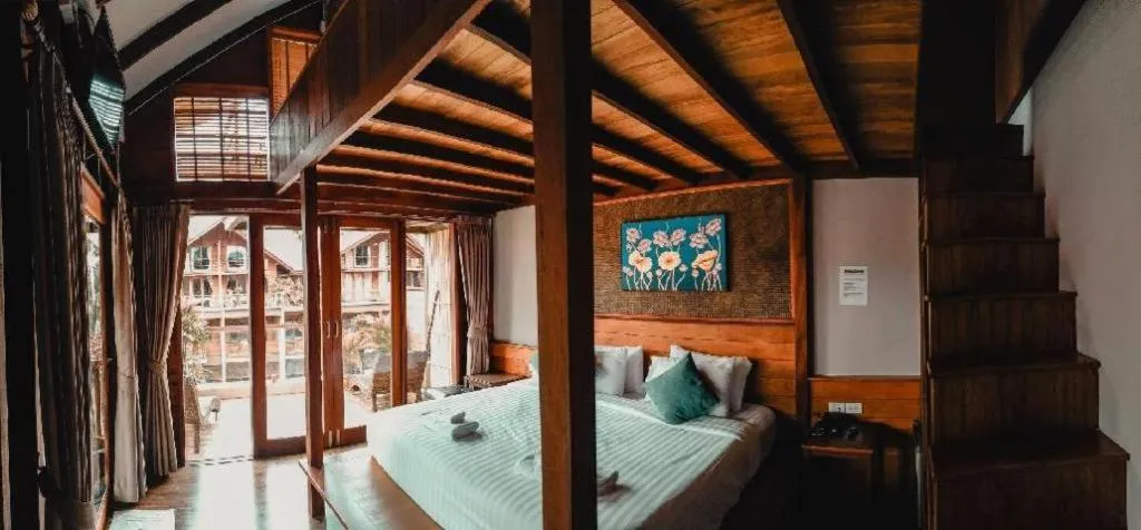 Bed in Khanom Cabana Beach Resort