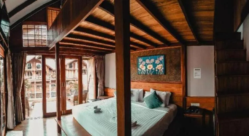 Bed in Khanom Cabana Beach Resort