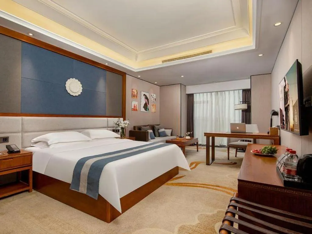 Bed in Metropolo Hotel Chengdu Wuhou Wanda Plaza