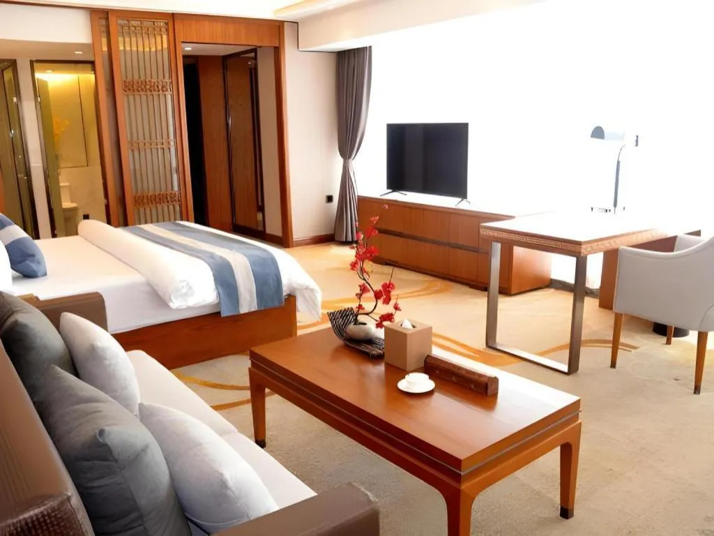 Bed in Metropolo Hotel Chengdu Wuhou Wanda Plaza