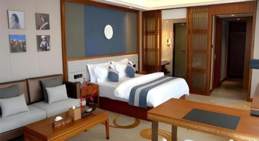 Bed in Metropolo Hotel Chengdu Wuhou Wanda Plaza