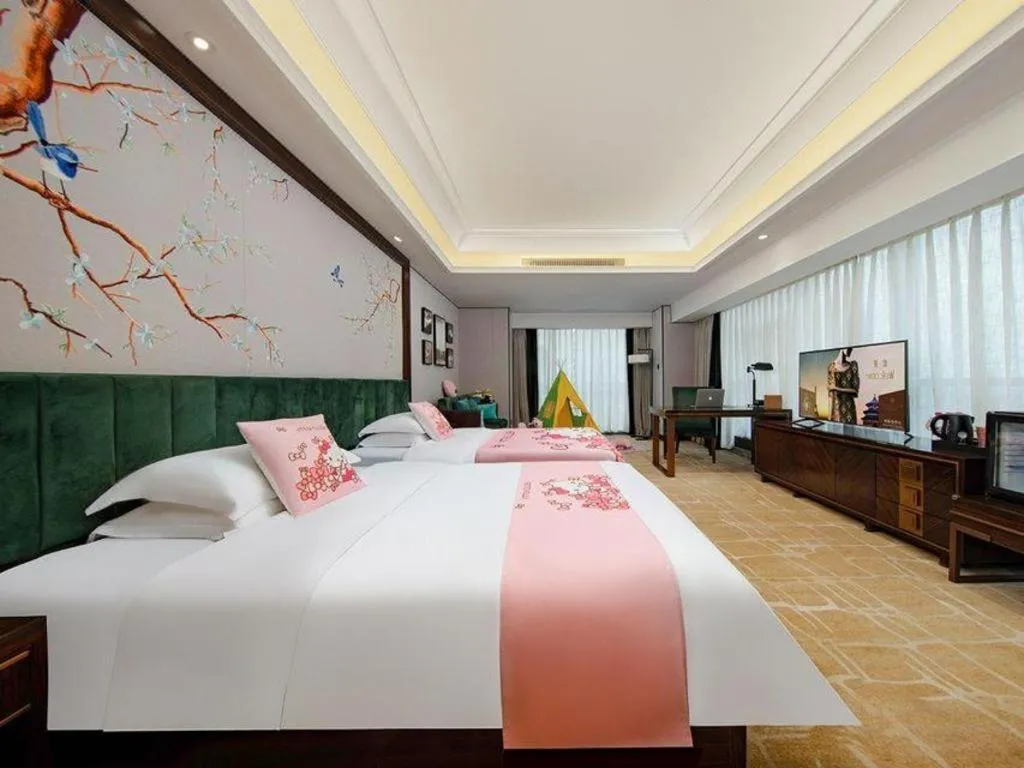 Bed in Metropolo Hotel Chengdu Wuhou Wanda Plaza