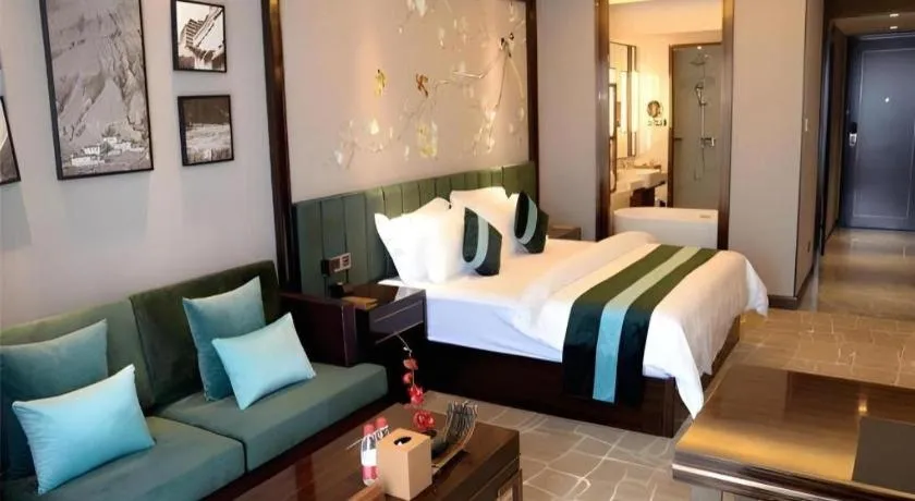 Bed in Metropolo Hotel Chengdu Wuhou Wanda Plaza