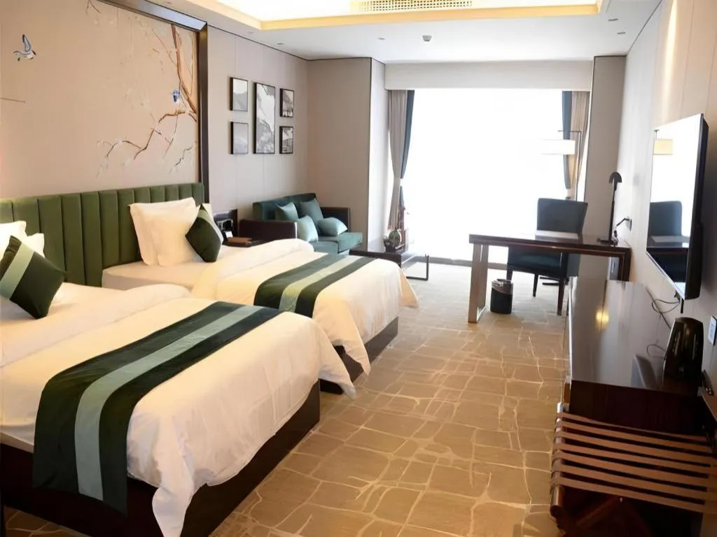 Bed in Metropolo Hotel Chengdu Wuhou Wanda Plaza