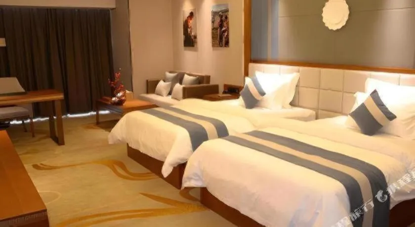 Bed in Metropolo Hotel Chengdu Wuhou Wanda Plaza