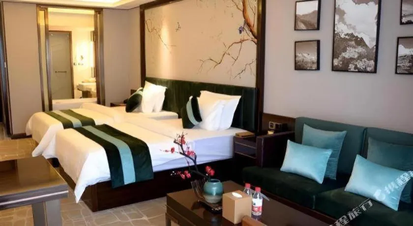 Bed in Metropolo Hotel Chengdu Wuhou Wanda Plaza