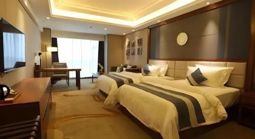 Bed in Metropolo Hotel Chengdu Wuhou Wanda Plaza Bed in Metropolo Hotel Chengdu Wuhou Wanda Plaza