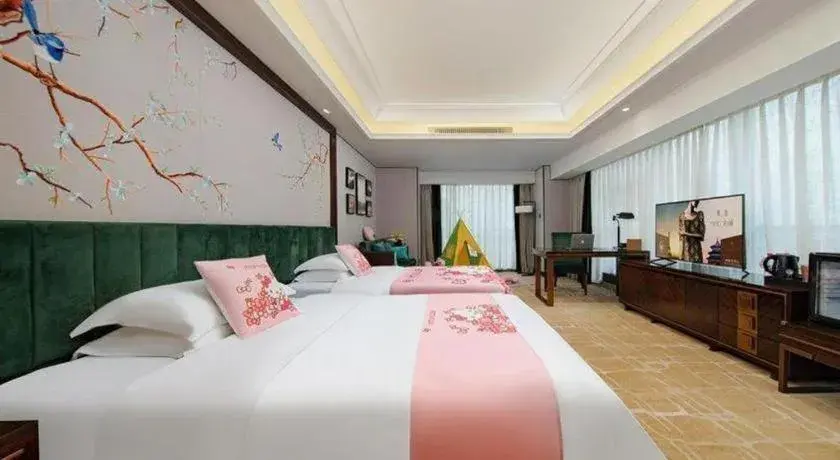 Bed in Metropolo Hotel Chengdu Wuhou Wanda Plaza Bed in Metropolo Hotel Chengdu Wuhou Wanda Plaza