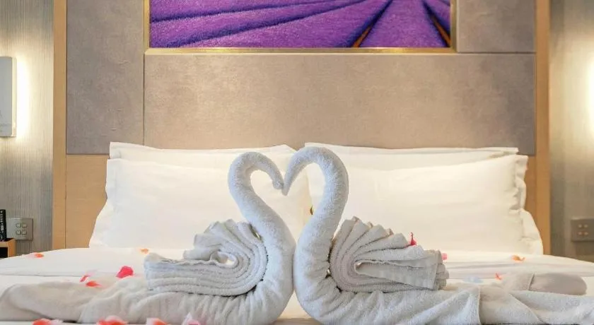 Bed in Lavande Hotels Wuhan Wuchang Railway Station Square