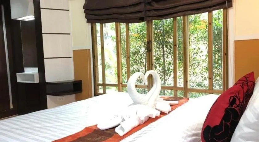 Bed in Chang Puak Resort Damnoen Saduak