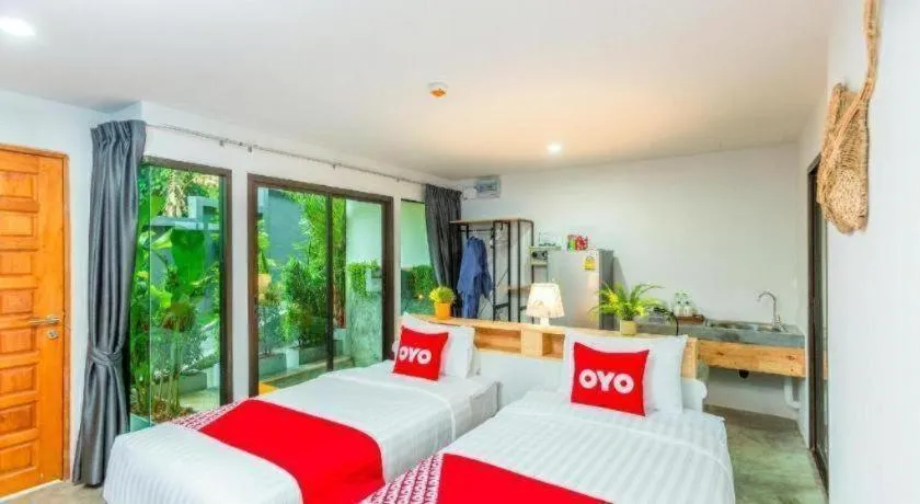 Bed in OYO 422 Jane Homestay and Resort