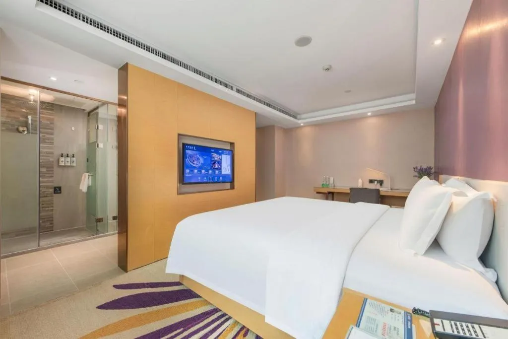 Bed in Lavande Hotel Shenzhen North Station Huawei Gangtou Metro Station