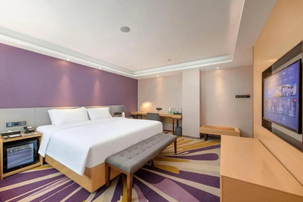 Bed in Lavande Hotel Shenzhen North Station Huawei Gangtou Metro Station