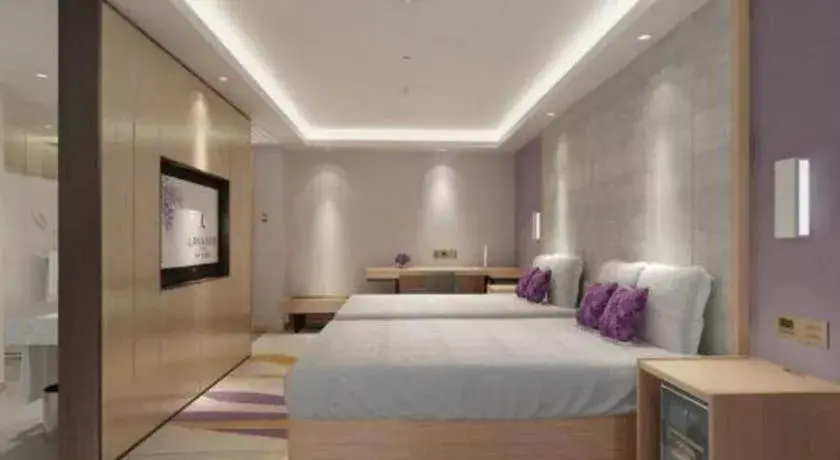 Bed in Lavande Hotel Shenzhen North Station Huawei Gangtou Metro Station Bed in Lavande Hotel Shenzhen North Station Huawei Gangtou Metro Station