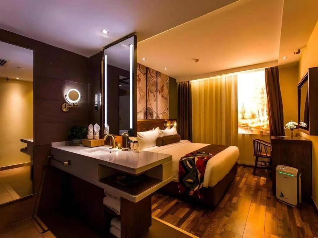 Bed in James Joyce Coffetel Xi'an Zhonglou Xiaonanmen Food Street