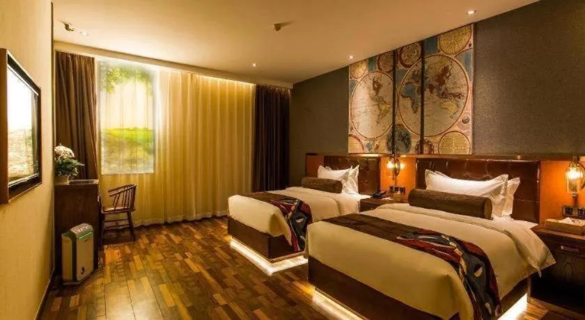 Bed in James Joyce Coffetel Xi'an Zhonglou Xiaonanmen Food Street