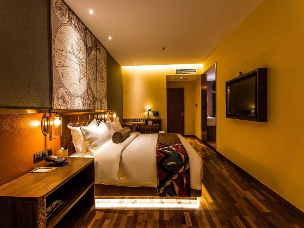 Bed in James Joyce Coffetel Xi'an Zhonglou Xiaonanmen Food Street