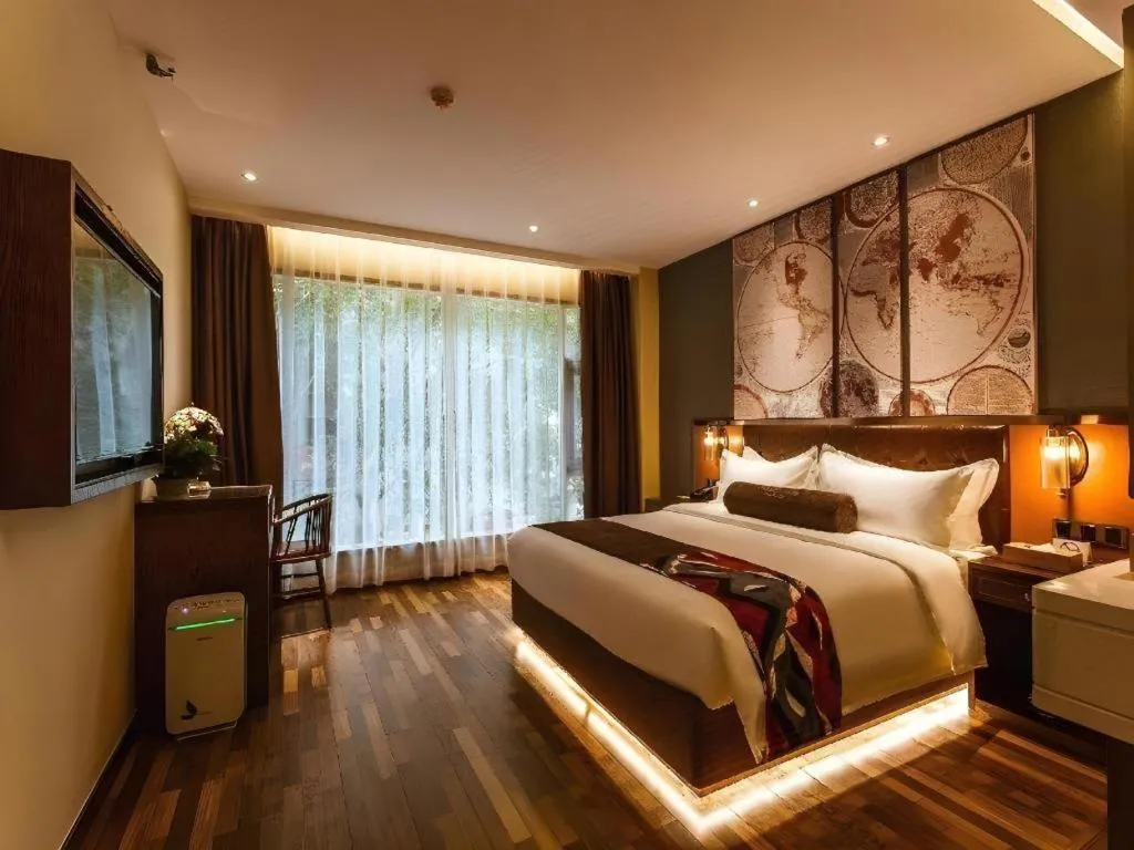 Bed in James Joyce Coffetel Xi'an Zhonglou Xiaonanmen Food Street