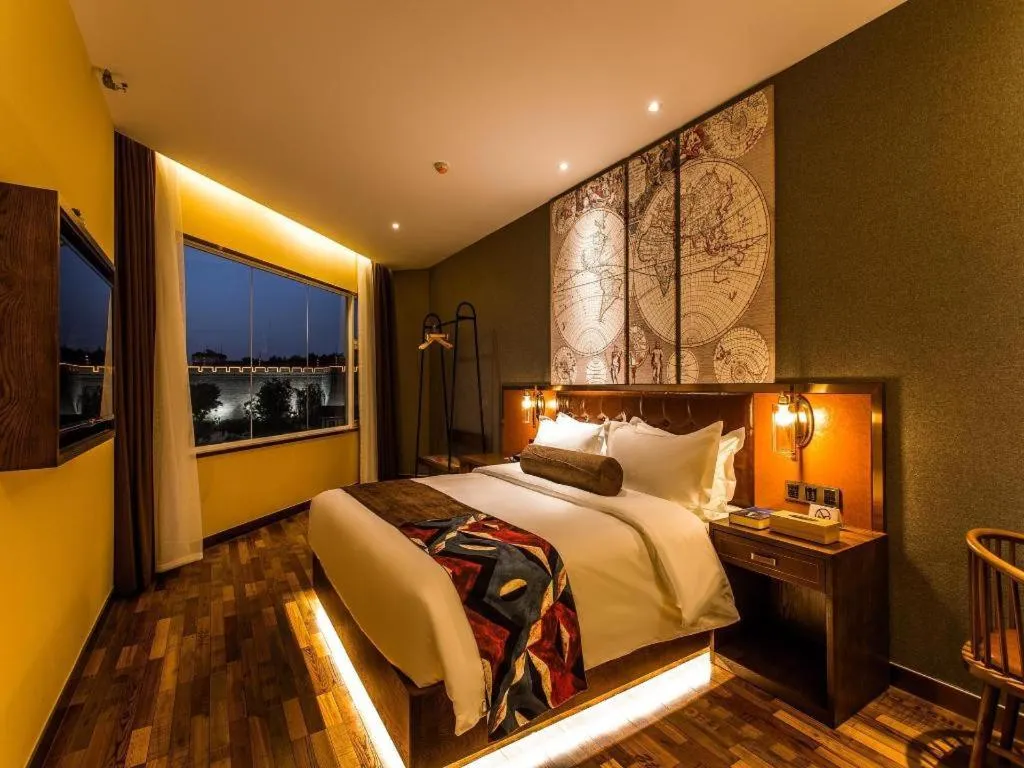 Bed in James Joyce Coffetel Xi'an Zhonglou Xiaonanmen Food Street