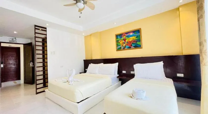 Bed in Alice in Wonderland Beach Hotel