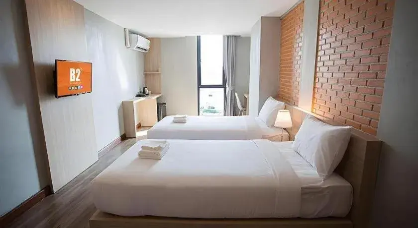 Bed in B2 Hat Yai Boutique and Budget Hotel Bed in B2 Hat Yai Boutique and Budget Hotel