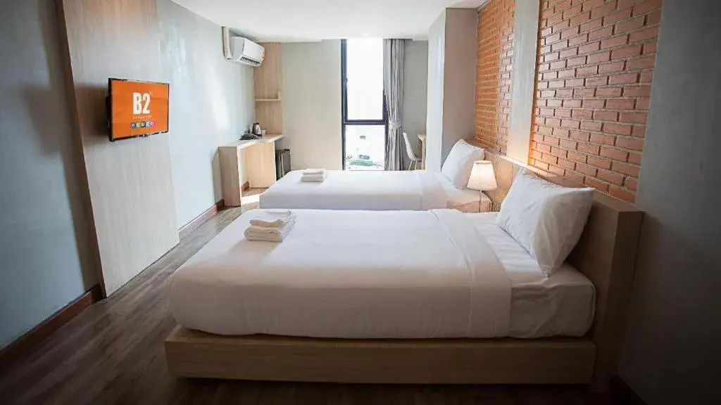 Bed in B2 Hat Yai Boutique and Budget Hotel Bed in B2 Hat Yai Boutique and Budget Hotel