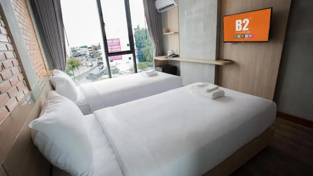 Bed in B2 Hat Yai Boutique and Budget Hotel Bed in B2 Hat Yai Boutique and Budget Hotel