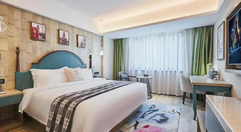 Bed in S·dor Hotel Hangzhou Xiaoshan Intertational Airport Bed in S·dor Hotel Hangzhou Xiaoshan Intertational Airport