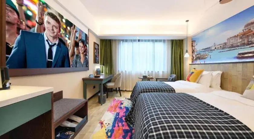 Bed in S·dor Hotel Hangzhou Xiaoshan Intertational Airport Bed in S·dor Hotel Hangzhou Xiaoshan Intertational Airport