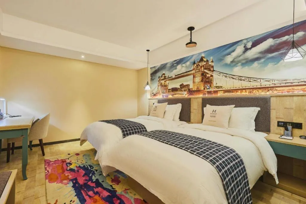 Bed in S·dor Hotel Hangzhou Xiaoshan Intertational Airport