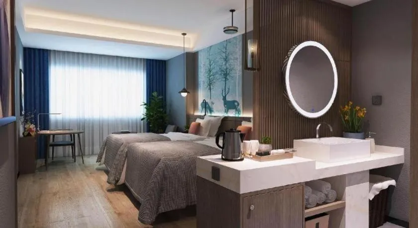 Bed in S·dor Hotel Hangzhou Xiaoshan Intertational Airport