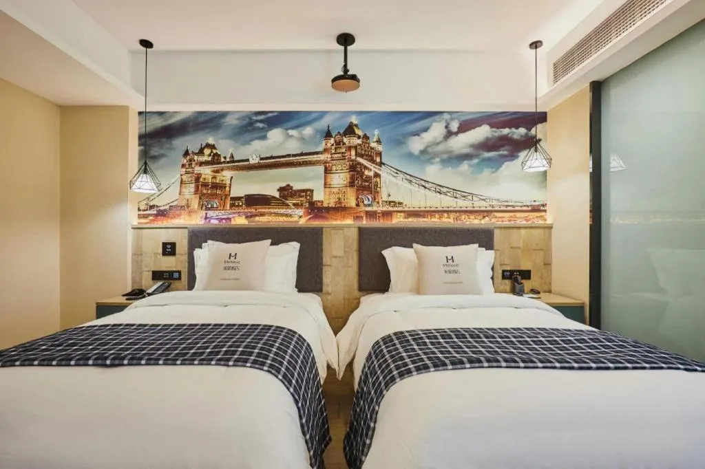Bed in S·dor Hotel Hangzhou Xiaoshan Intertational Airport