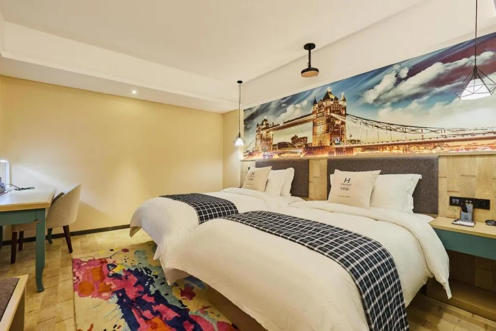 Bed in S·dor Hotel Hangzhou Xiaoshan Intertational Airport