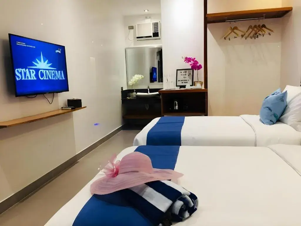 Bed in White Breeze Palawan Boutique Hotel Bed in White Breeze Palawan Boutique Hotel