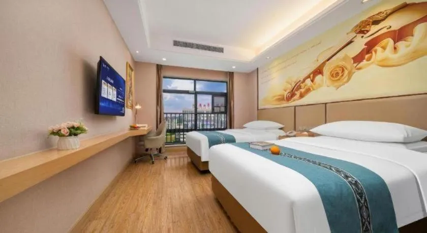 Bed in Vienna Hotel Nanning Xiangsi Lake University Town