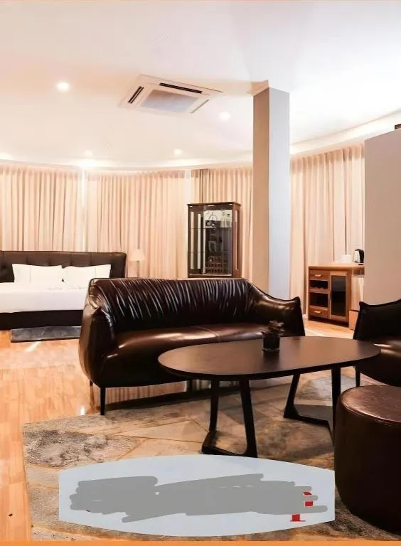 Bed in One Vientiane Hotel