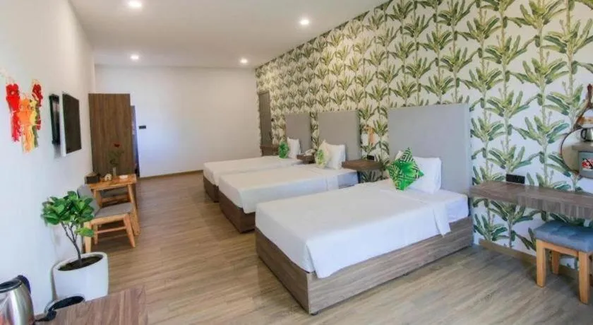 Bed in Green Oasis Hotel