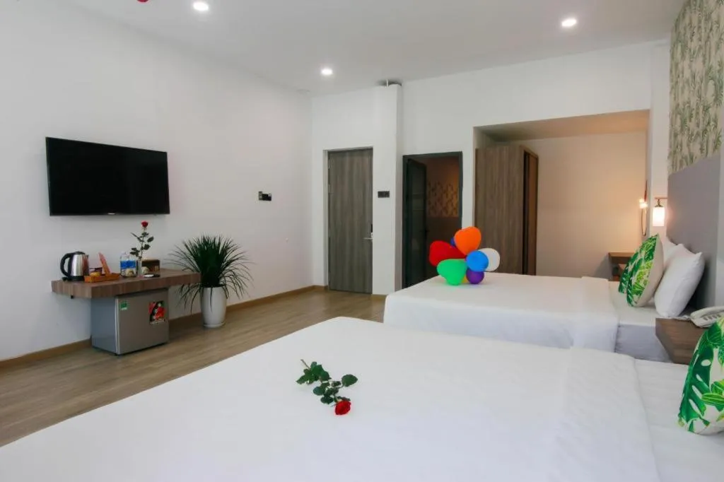 Bed in Green Oasis Hotel