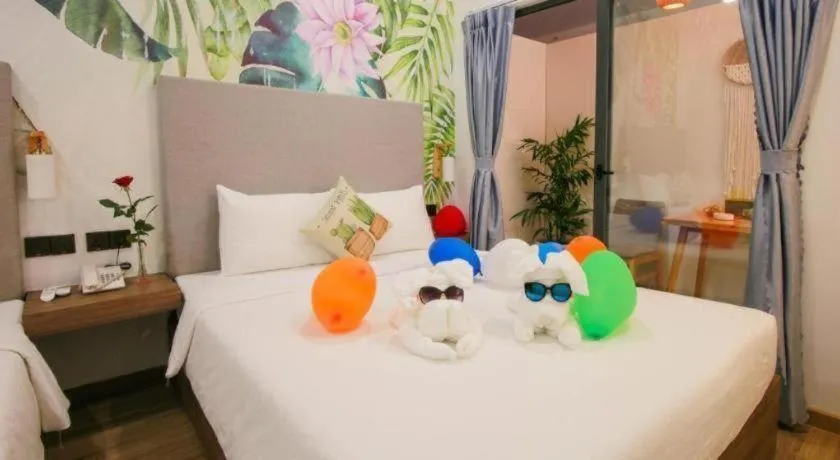 Bed in Green Oasis Hotel