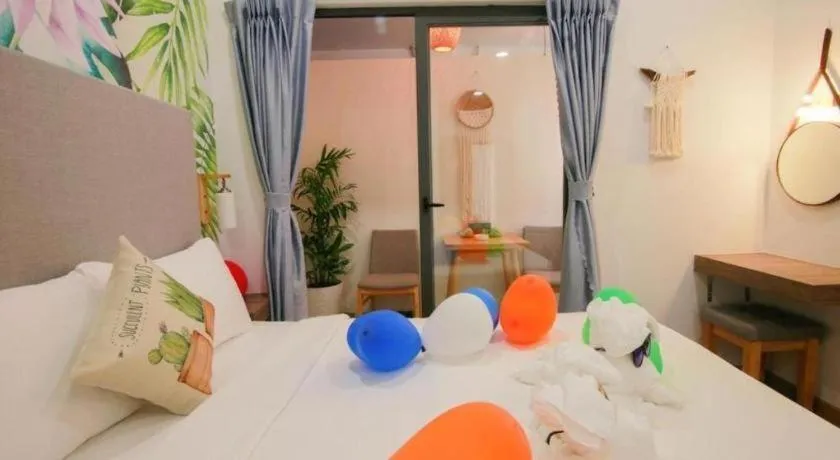 Bed in Green Oasis Hotel